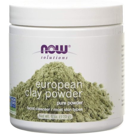 Now Solutions, European Clay Powder, Pure Powder For A Detox Facial Cleansing Mask, 6-Ounce