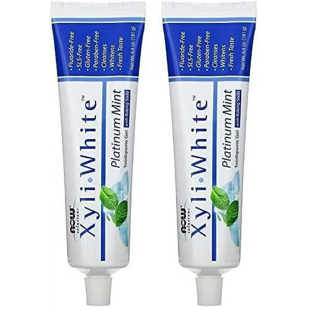 Now Solutions, Xyliwhite Toothpaste Gel, Platinum Mint, Cleanses And 