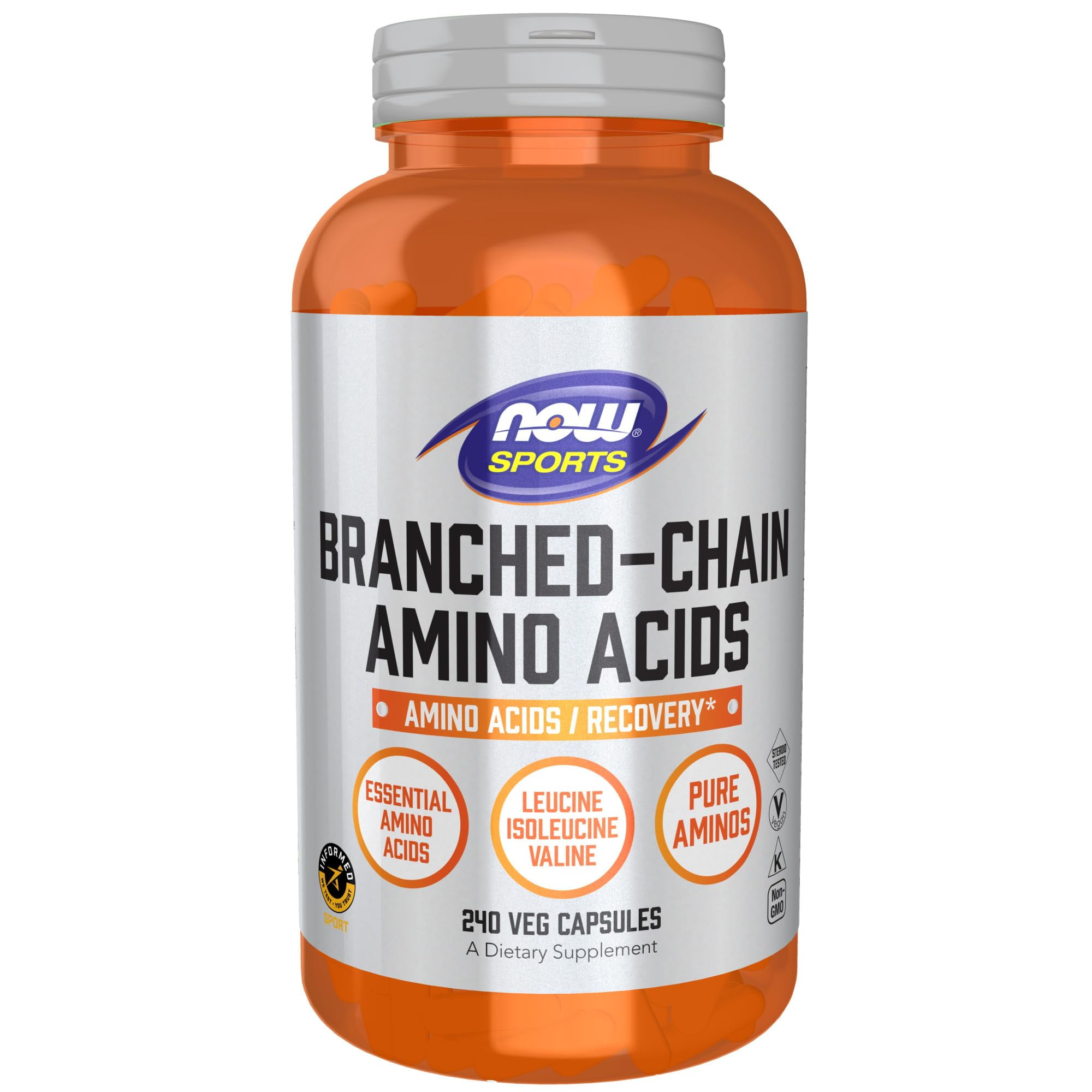 Now Sports Nutrition, Branched Chain Amino Acids, With Leucine