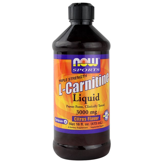 Now Sports Triple Strength LCarnitine Liquid Citrus 3000 Mg 16 Fl