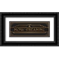 thumbnail image 1 of Now Streaming 2x Matted 24x14 Black Ornate Framed Art Print by Brando, JJ, 1 of 2