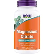 Now Supplements, Magnesium Citrate, 360 Veg Capsules