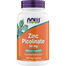 NOW Supplements, Zinc Picolinate 50 mg, Supports Enzyme Functions ...