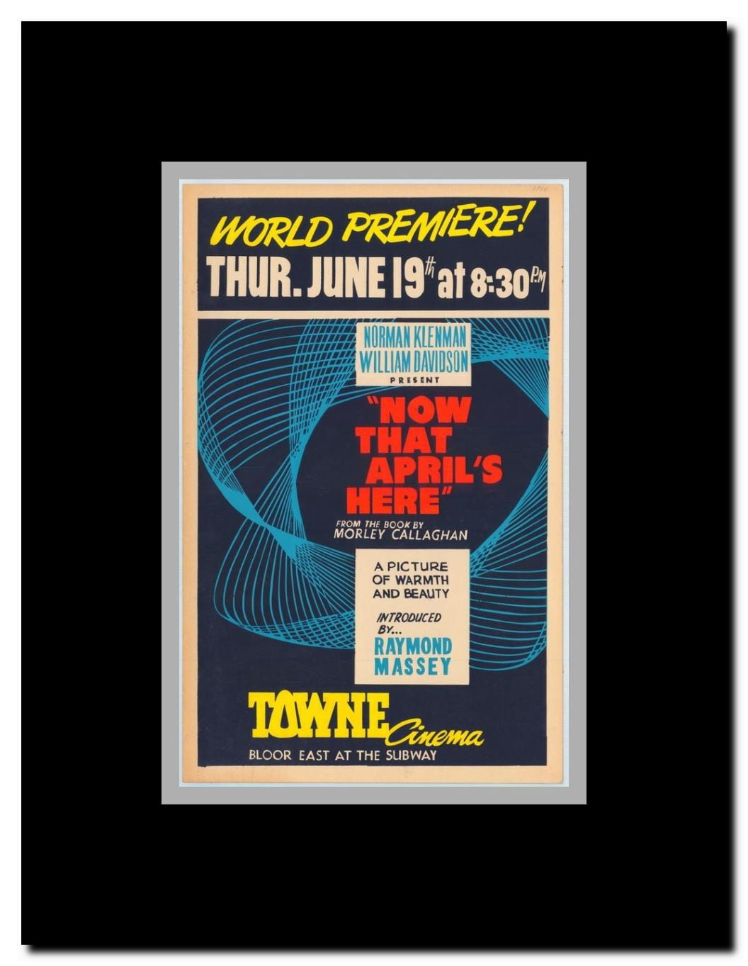 Now That April's Here Framed Movie Poster