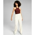 thumbnail image 1 of Now This High Rise Wide Leg Pants Cream L, 1 of 1