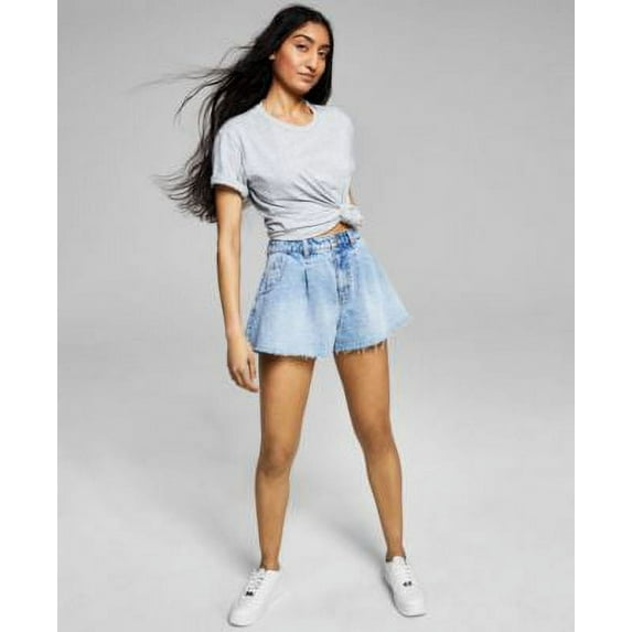 Now This Womens Cotton Denim Trumpet Shorts Sora 27