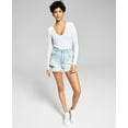 thumbnail image 1 of Now This Womens Cotton Frayed Denim Shorts Nixon 31, 1 of 1