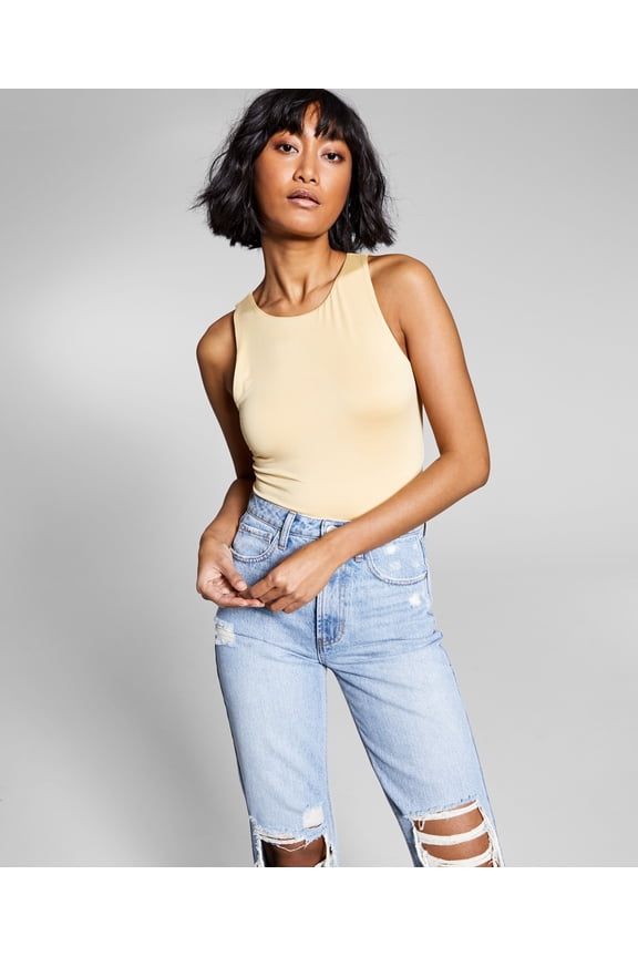 Now This Womens High Neck Bodysuit Honey XL