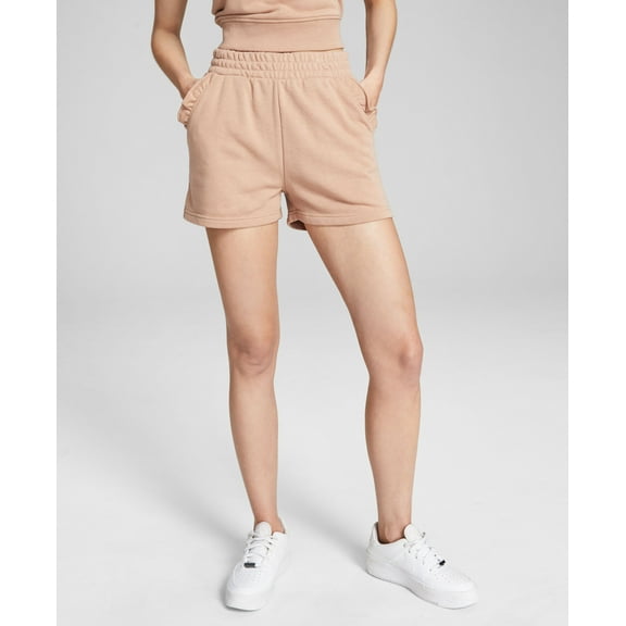 Now This Womens Ruffle Trimmed Shorts Almond S