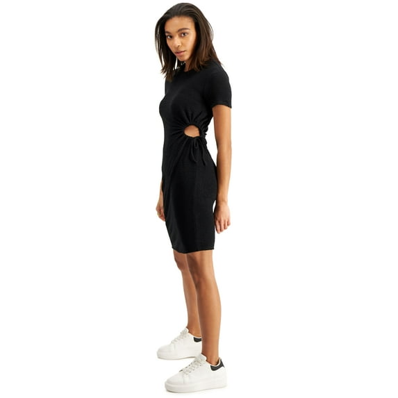 Now This Womens Side Cutout Dress Black L