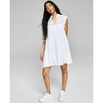 thumbnail image 1 of Now This Womens Sleeveless Tiered Dress White S, 1 of 1
