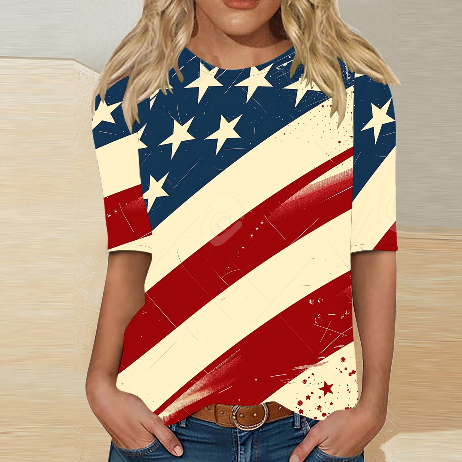Now Trending 4Th of July Outfits for Women Classy T Shirts Trendy