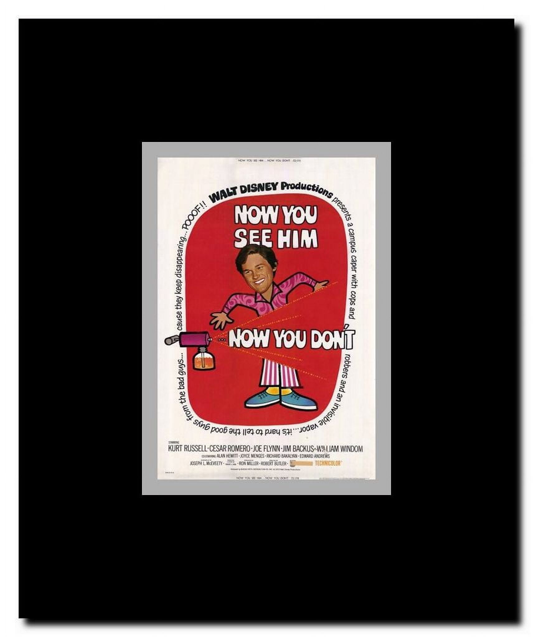 Now You See Him Now You Don't Framed Movie Poster