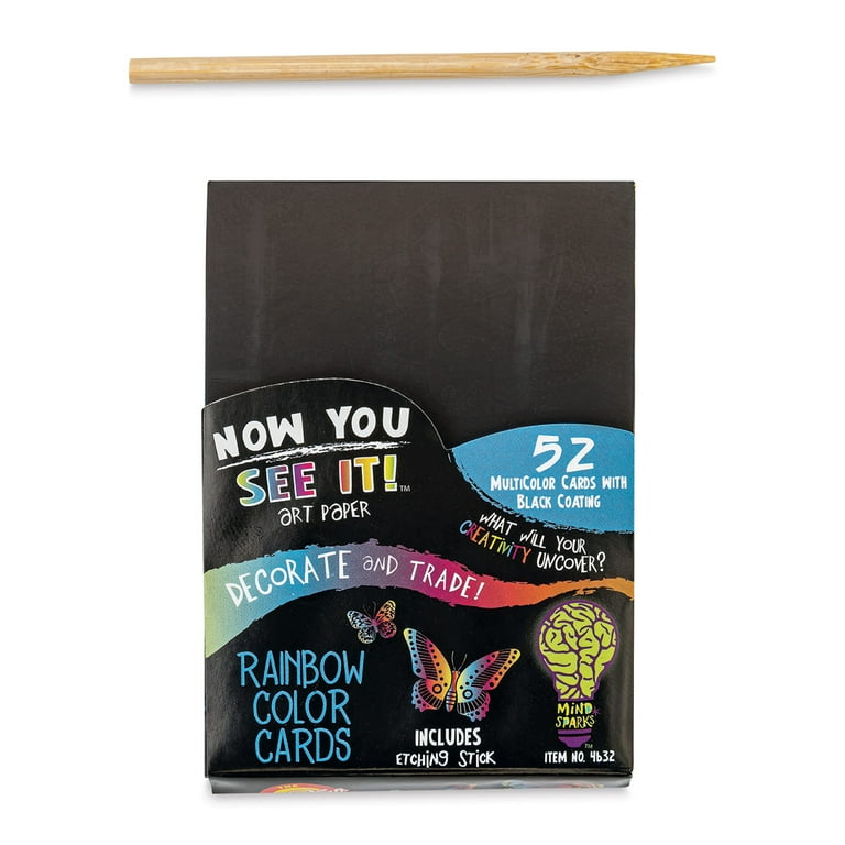 Now You See It Scratch and Reveal Art Paper - Color Splash, Pkg of 