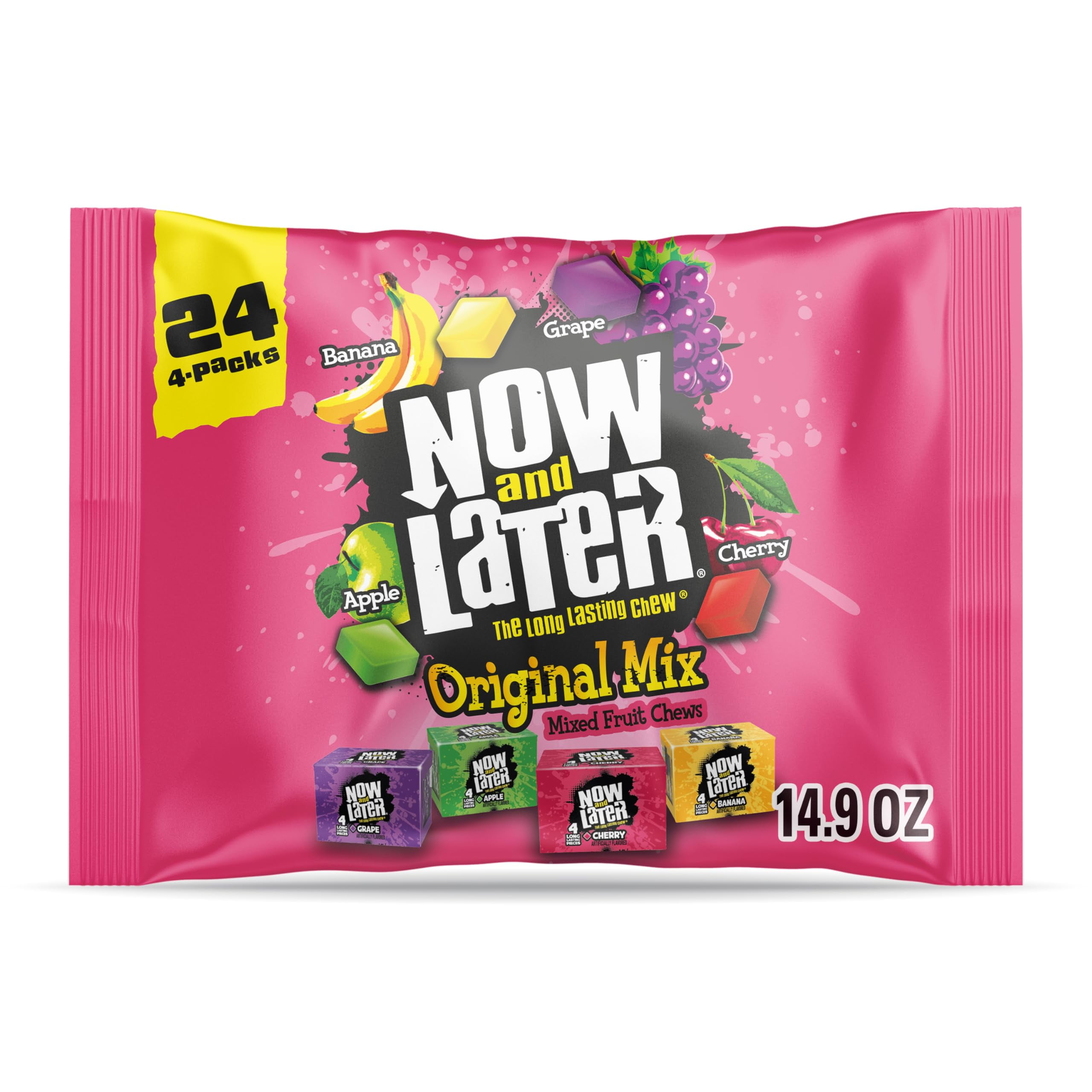Now and Later Candy, Original Mix, Chewy and Fruity, 24 countTA1