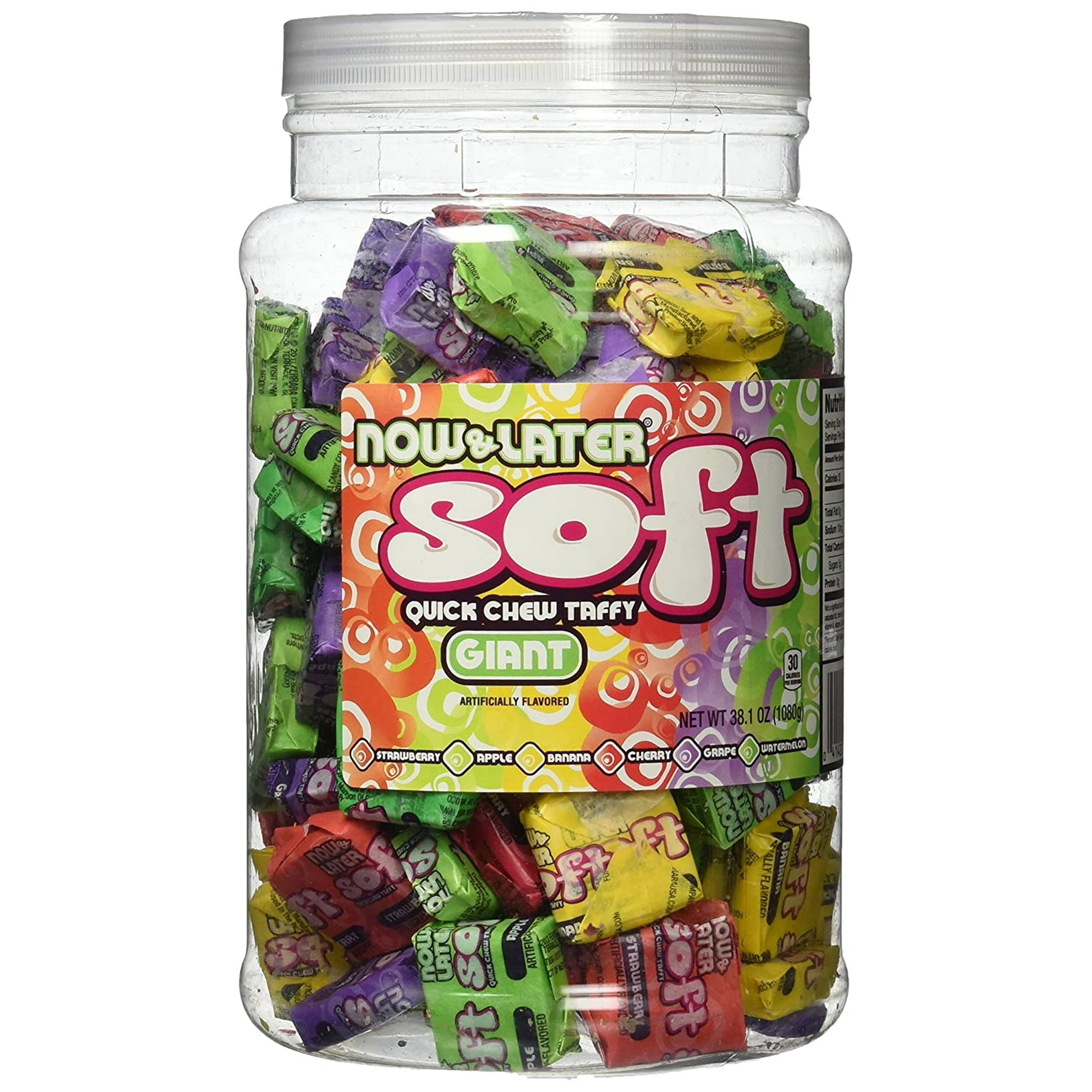 NOW AND LATERR Now and Later Giant Soft Chewy Taffy Candy (31.8 Ounces)