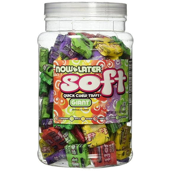 Now and Later Giant Soft Chewy Taffy Candy (31.8 Ounces)