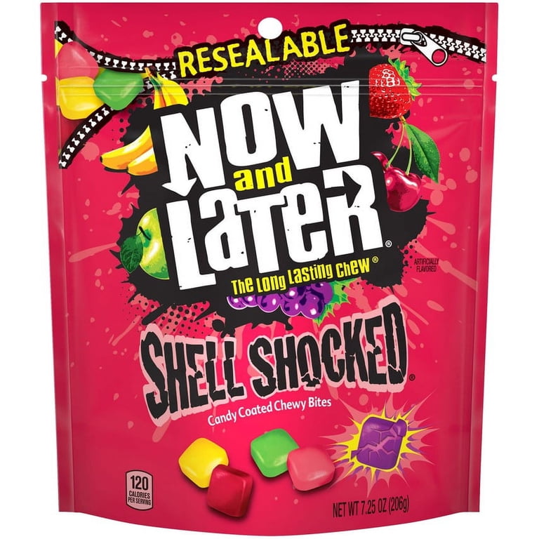 Now and Later Shell Shocked Chewy Candy Bag, 7.25 Oz - Walmart.com