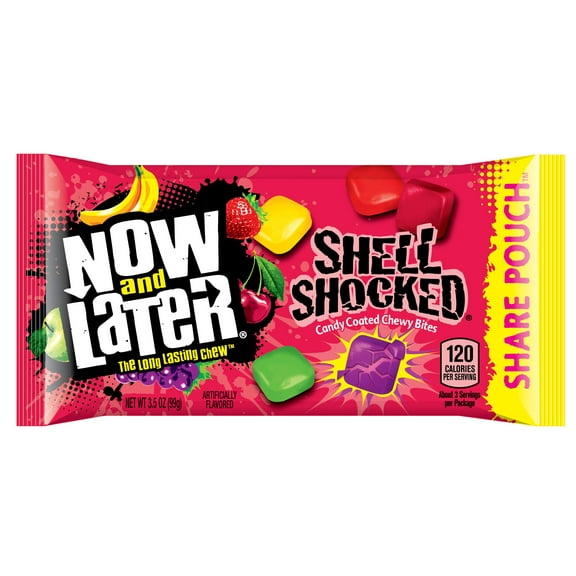 Now and Later, Shell Shocked Mixed Fruit Flavor, 3.5 oz (Box of 18)