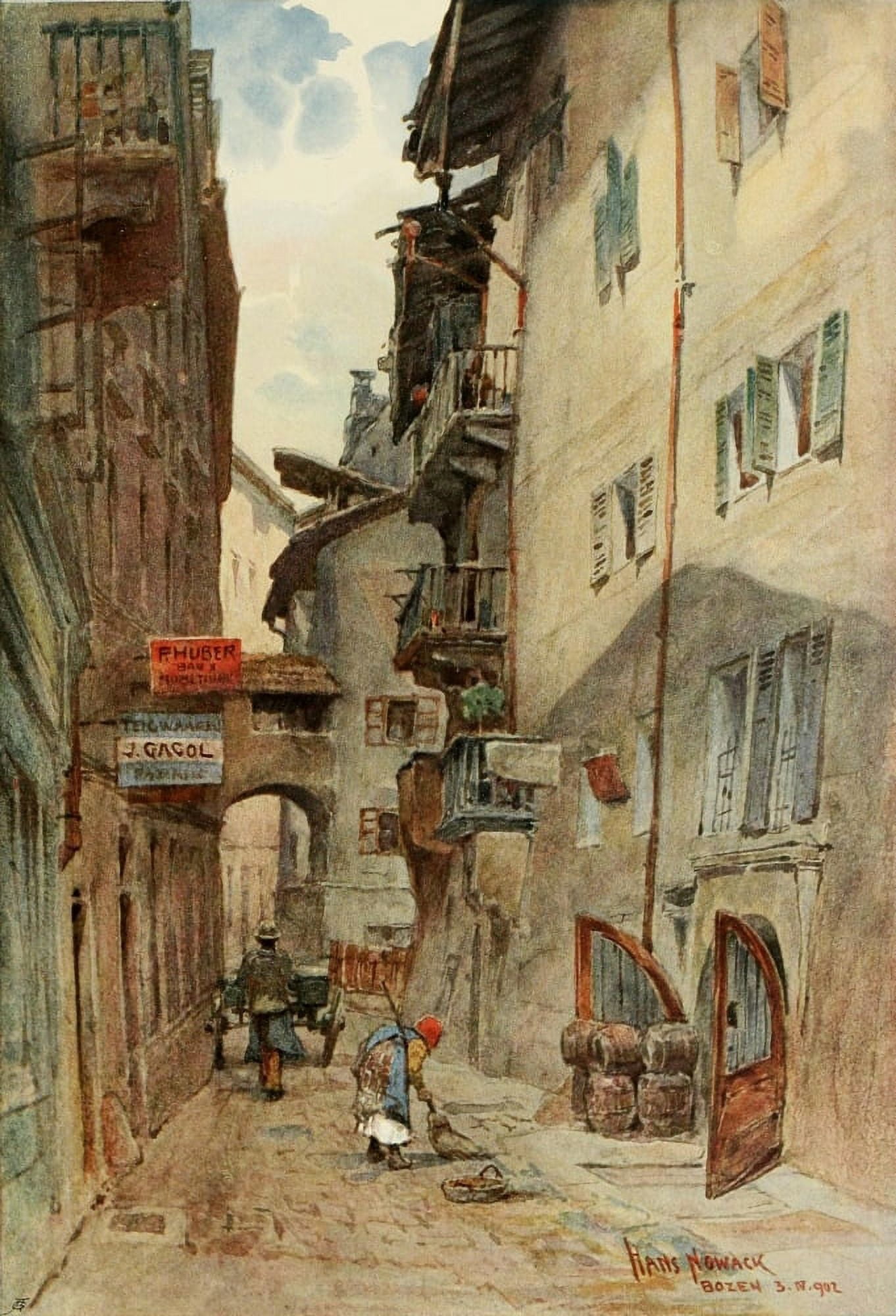 Nowak Hans The Studio 1905 Bozen Italy Canvas Art - (24 x 36)