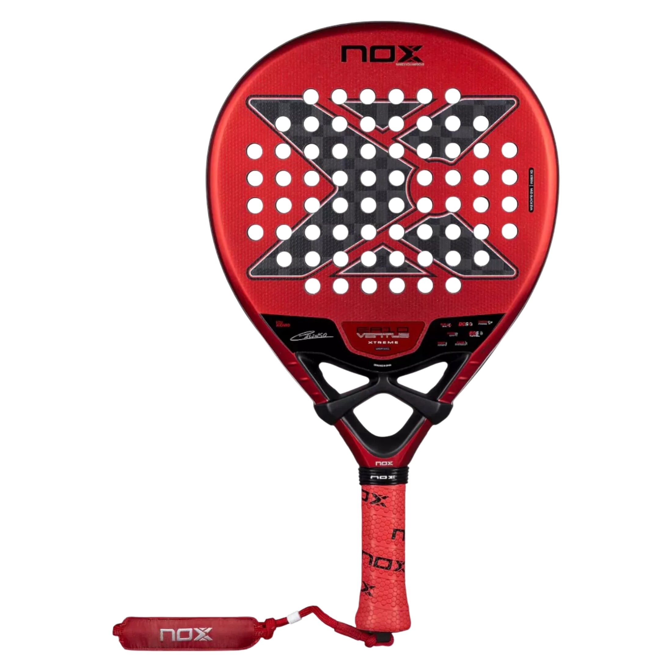 Nox Sport Padel Racket EA10 Ventus Hybrid 12K XTREM 2026 Edu Alonso Advanced Carbon 75 in Head Size