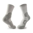 thumbnail image 1 of NoxwB Compression Basketball Socks Performance Cushioned Athletic Crew Sports Running Cycling Socks Gray Free Size, 1 of 2