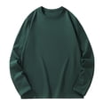 thumbnail image 1 of NoxwB (L-6XL)Big and Tall Baggy Plain Oversized Cotton T-Shirts for Men Casual Workout Pullover Soft Comfort Long Sleeve Crewneck Tees Tops Army Green 5XL, 1 of 7