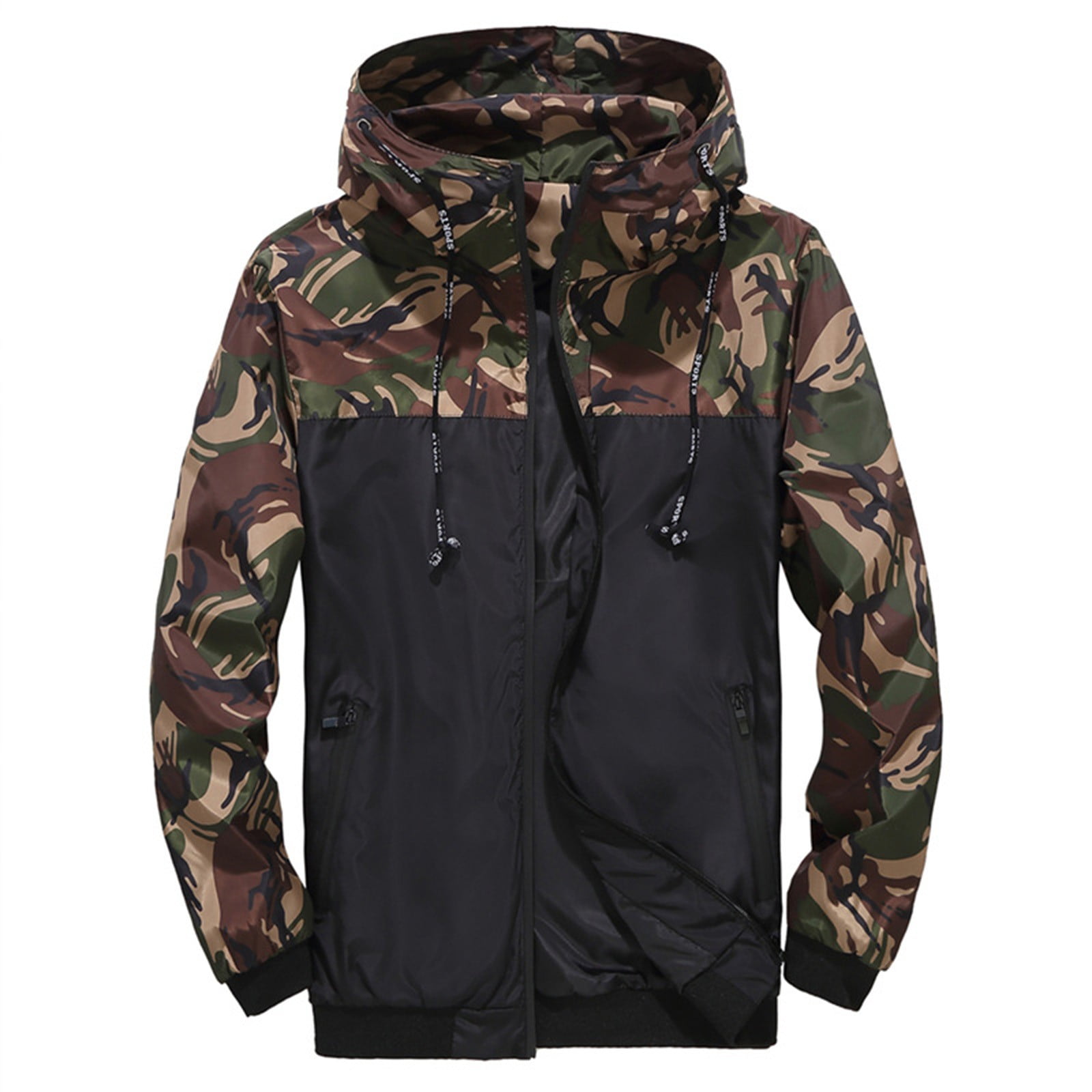ジャケット・アウター 50DUPPIES CAMOUFLAGE COTTON PAD JACKET A BATHING APE® Line Camo Quilted Nylon Shark Full Zip Jacket