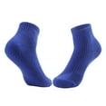 thumbnail image 1 of NoxwB Men's Compression Athletic Socks Fitness Running Thin Shallow Cut Summer Breathable Socks Blue Free Size, 1 of 3