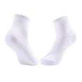 thumbnail image 1 of NoxwB Men's Compression Athletic Socks Fitness Running Thin Shallow Cut Summer Breathable Socks White Free Size, 1 of 3