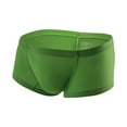 thumbnail image 1 of NoxwB Men's Ice Silk Thin Breathable Traceless Business Boxers Sexy Low Rise U Bulge Pouch Boxer Briefs Summer Comfort Underwear Green S, 1 of 3