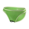 thumbnail image 1 of NoxwB Men's Ice Silk Thin Open-Crotch Sexy Lingerie Briefs Transparent Low Rise Underpants Cool Breathable Cozy Underwear Green XL, 1 of 3