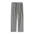 thumbnail image 1 of NoxwB Men's Pyjama Pants Solid Plaid Flannel Lounge Pants Sleepwear PJs Bottoms Gray XL, 1 of 6