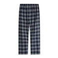thumbnail image 1 of NoxwB Men's Pyjama Pants Solid Plaid Flannel Lounge Pants Sleepwear PJs Bottoms Navy XL, 1 of 2