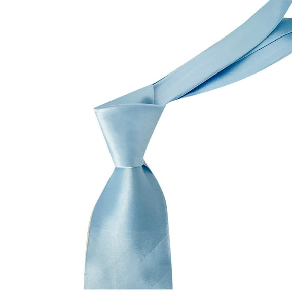 NoxwB Men's Solid Color Ties for Business Casual to Formal Occasions - Necktie for Men - Perfect Men's Gifts Sky Blue Free Size