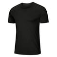 thumbnail image 1 of NoxwB Men's Upf 50+ Athletic T-Shirt - Lightweight, Quick-Dry Rashguard, Sun Protection Spf Shirt for Outdoor Activewear, Crewneck Swim & Fishing Top Black XXL, 1 of 4