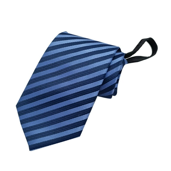 NoxwB Solid Striped Ties for Men and Boys Trendy Graphic Silk Formal Business Necktie Navy Free Size