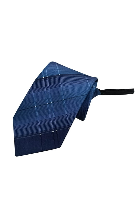 Solid Striped Ties for Men and Boys Trendy Graphic Silk Formal Business Necktie Navy Free Size