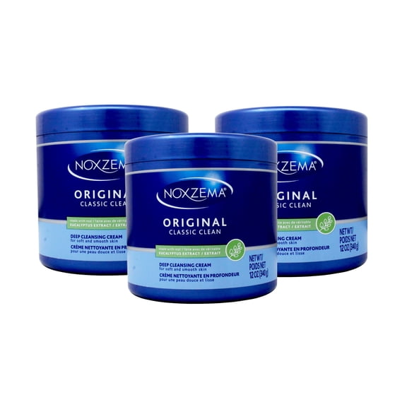 Noxzema Classic Clean Cleanser Original Deep Cleansing Deep Cleansing Cream 12.0 oz Pack of 3