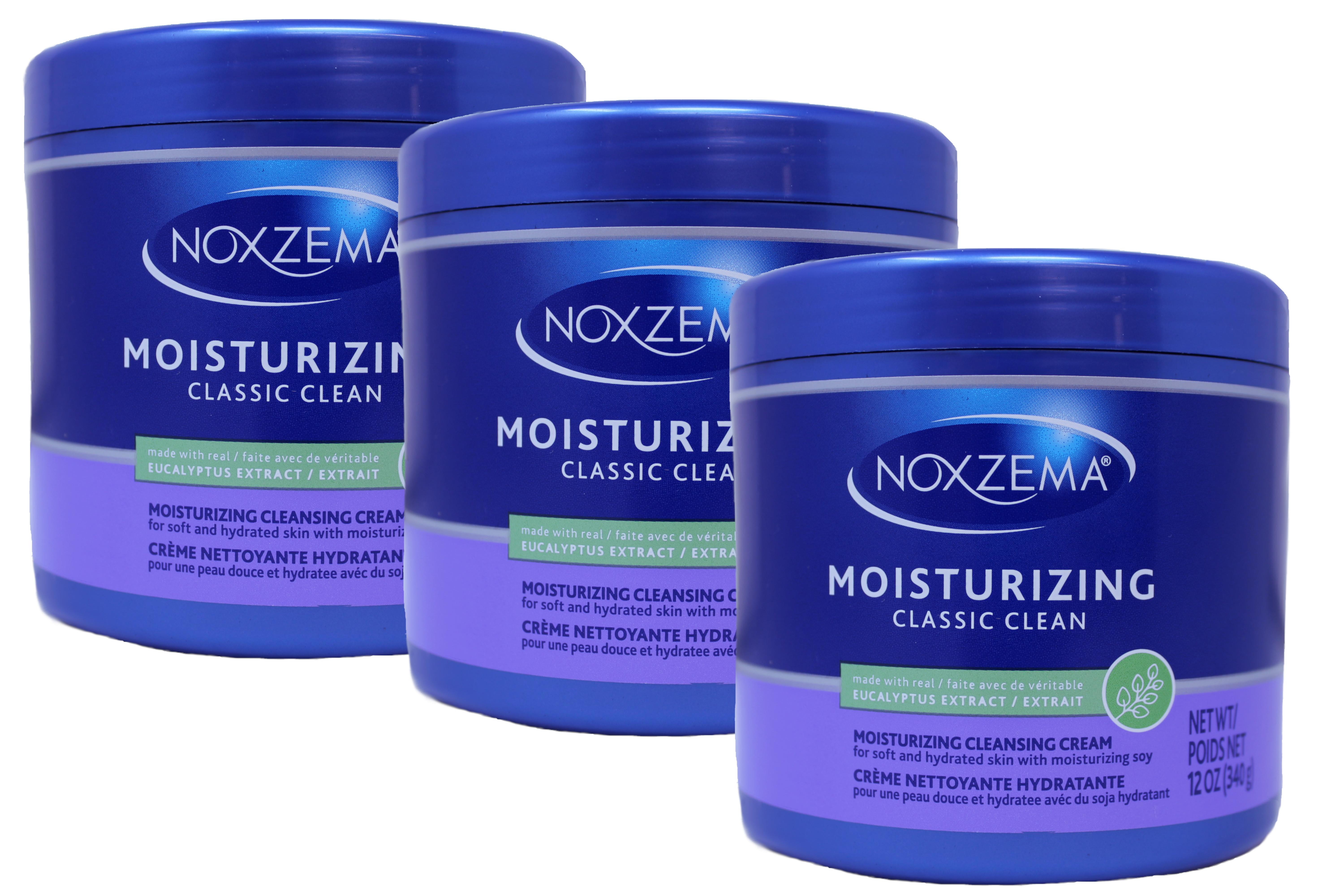 Noxzema Classic Clean Moisturizing Cleansing Cream Unisex, 12 Ounce (Pack of 3)