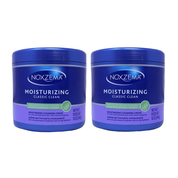 Noxzema Classic Clean Moisturizing Cleansing Cream Moisturizing Cleansing 12.0 oz Pack of 2