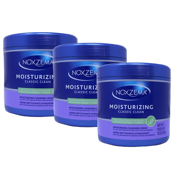 Noxzema Classic Clean Moisturizing Cleansing Cream Moisturizing Cleansing 12.0 oz Pack of 3