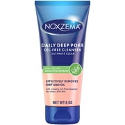 Noxzema Deep Pore Facial Cleanser Cream, Daily Face Cleansing for All Skin Types 6 oz