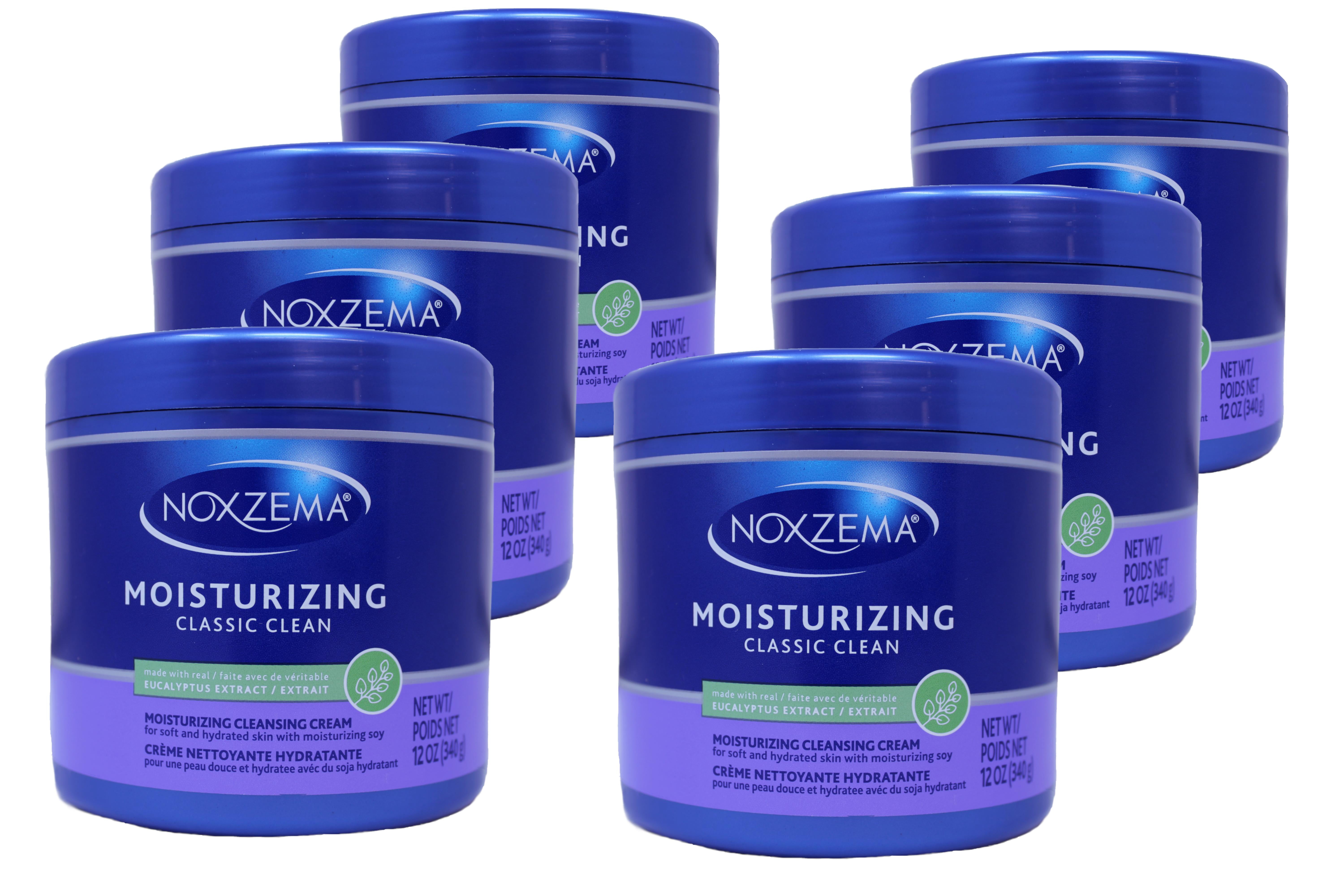 Noxzema Facial Cleanser Moisturizing Made w/ Real Eucalyptus, 12 oz, 6-Pack