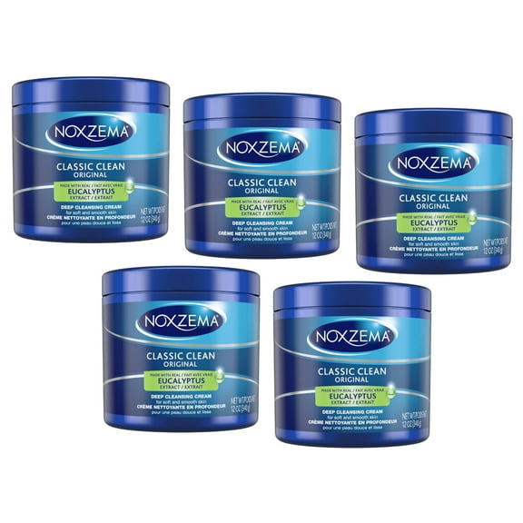 Noxzema Original Deep Cleansing Cream, Freshen & Softens Skin, 12oz, 5-Pack