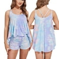 thumbnail image 1 of Noyal Womens Sleeveless Pajama Set Cami Top and Shorts Soft Pajama Sets 2 Piece Pj Lounge Set Sleepwear, 1 of 6