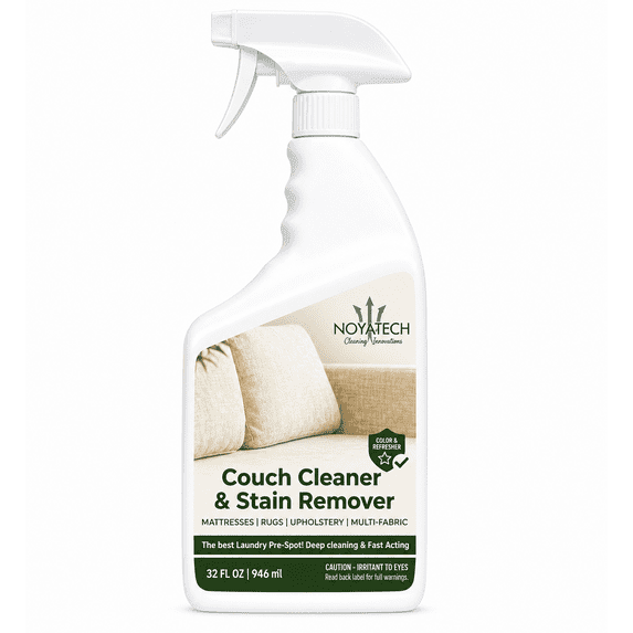 NOYATECH Couch & Upholstery Cleaner – 32 oz | Professional Strength, Multi-Surface Fabric Stain Remover | Pet-Safe, Non-Toxic, Quick-Drying
