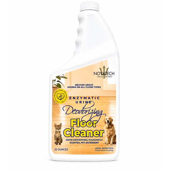 NOYATECH Pet Floor Cleaner – Enzymatic Degreaser & Odor Eliminator, Pet-Safe, Non-Toxic, Eco-Friendly, 32 oz