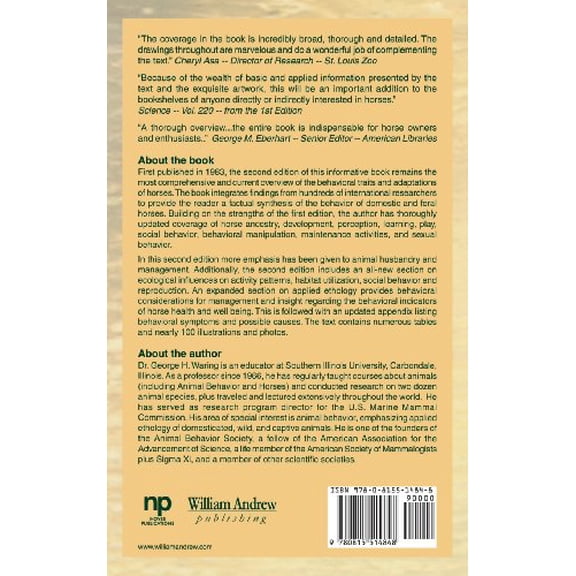 Pre-Owned Noyes Animal Behavior, Ecology, Conservation, and Management: Horse Behavior (Hardcover)