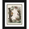 thumbnail image 1 of Nozeman 15x18 Black Ornate Wood Framed with Double Matting Museum Art Print Titled - Woodpecker Sanctuary, 1 of 4